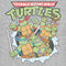 Junior's Teenage Mutant Ninja Turtles Distressed Team in Action T-Shirt