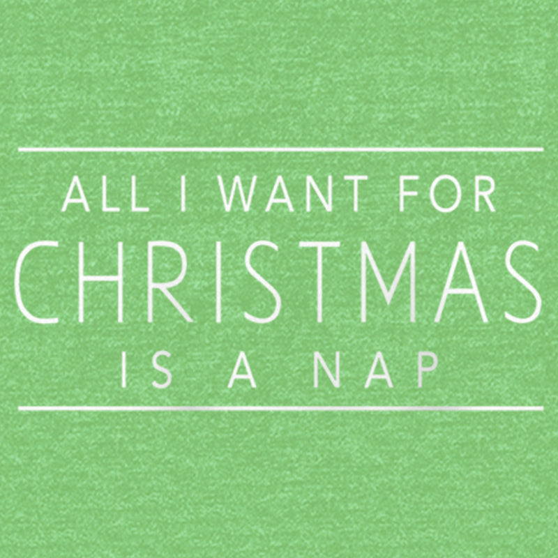 Girl's Lost Gods All I Want for Christmas Is a Nap T-Shirt