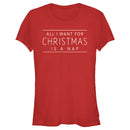 Junior's Lost Gods All I Want for Christmas Is a Nap T-Shirt