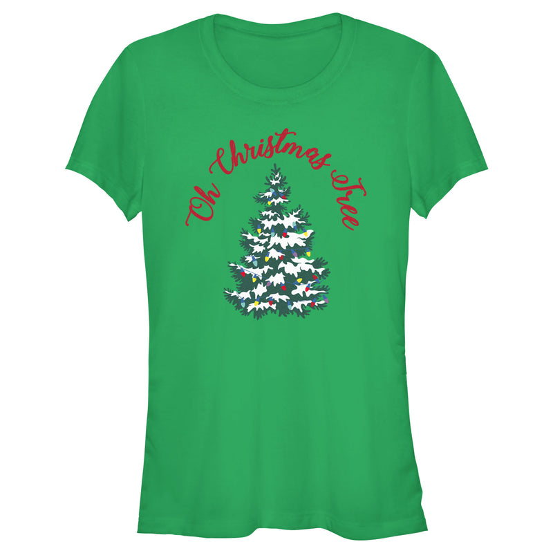 Junior's Lost Gods Oh Christmas Tree T-Shirt