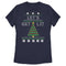 Women's Lost Gods Christmas Let's Get Lit Tree T-Shirt