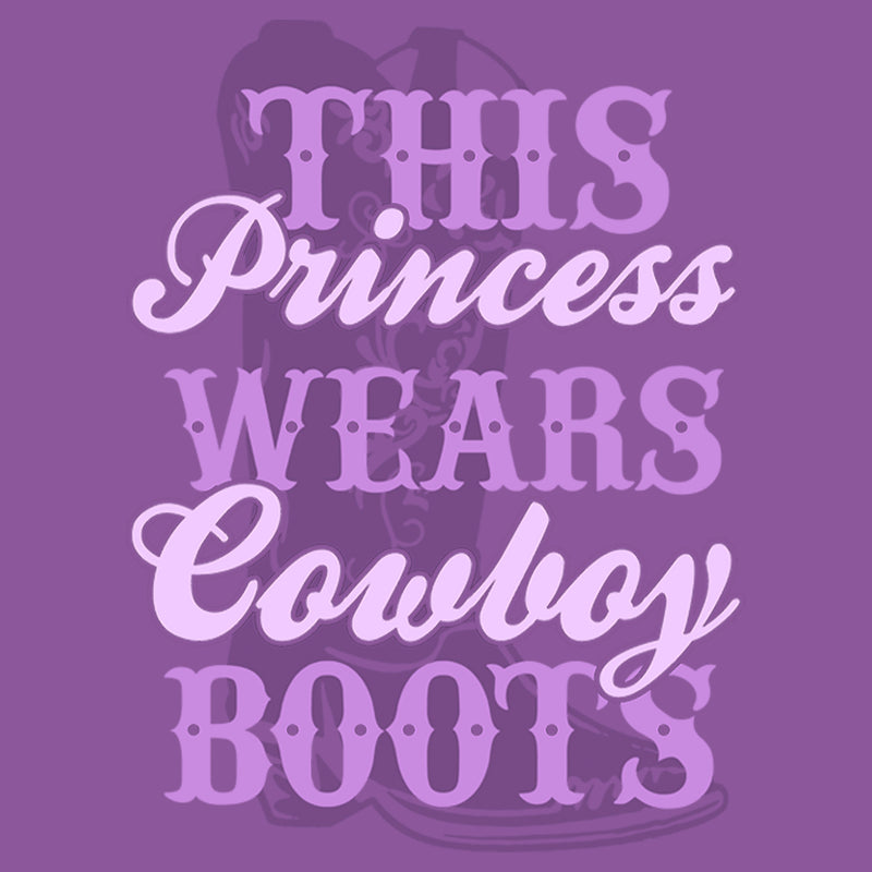 Girl's Lost Gods This Princess Wears Cowboy Boots T-Shirt