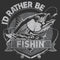 Men's Lost Gods I'd Rather Be Fishin' Distressed T-Shirt