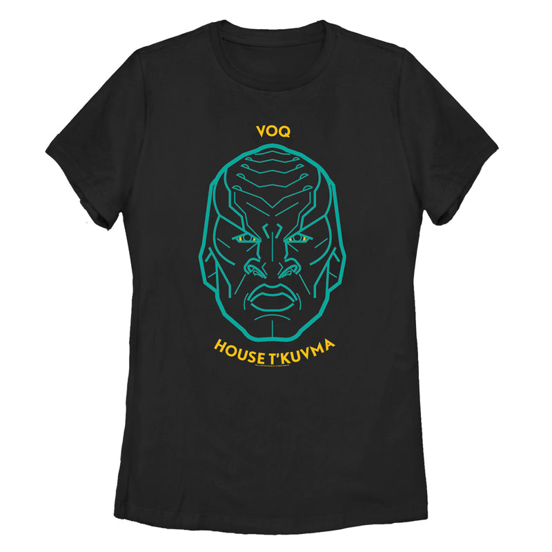 Women's Star Trek: Discovery Klingon Voq House T'Kuvma 2D Portrait T-Shirt