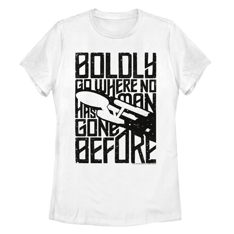 Women's Star Trek Boldly Go Enterprise Journey T-Shirt