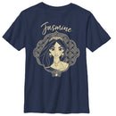 Boy's Aladdin Jasmine Ornate Frame T-Shirt
