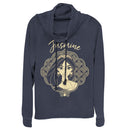 Junior's Aladdin Jasmine Ornate Frame Cowl Neck Sweatshirt