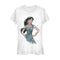 Junior's Aladdin Jasmine Sketch Profile T-Shirt