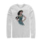 Men's Aladdin Jasmine Sketch Profile Long Sleeve Shirt