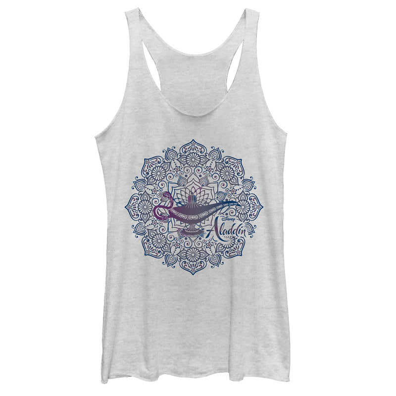 Women's Aladdin Magical Lamp Mandala Symbol Racerback Tank Top