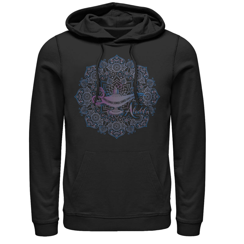 Men's Aladdin Magical Lamp Mandala Symbol Pull Over Hoodie