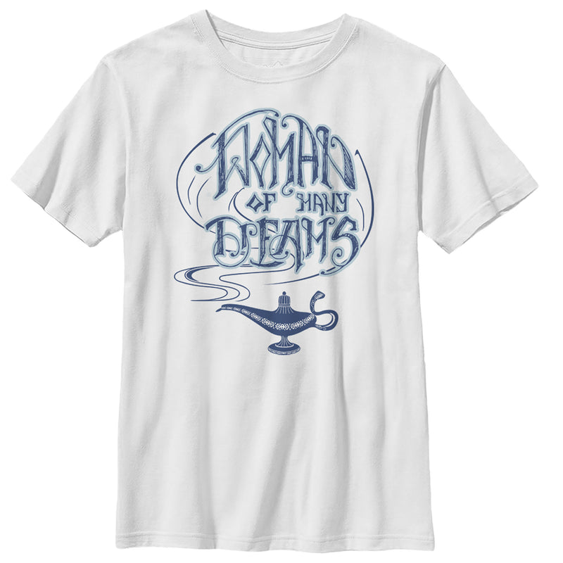 Boy's Aladdin Woman of Many Dreams Lamp T-Shirt