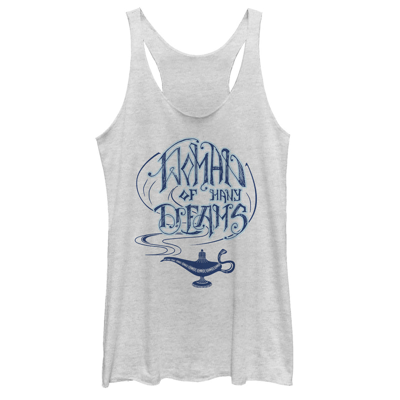 Women's Aladdin Woman of Many Dreams Lamp Racerback Tank Top