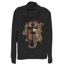 Junior's Aladdin Jafar Mysterious Snake Cowl Neck Sweatshirt