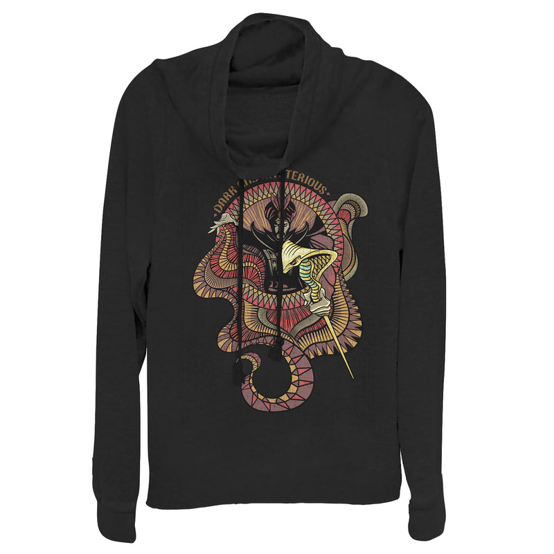 Junior's Aladdin Jafar Mysterious Snake Cowl Neck Sweatshirt