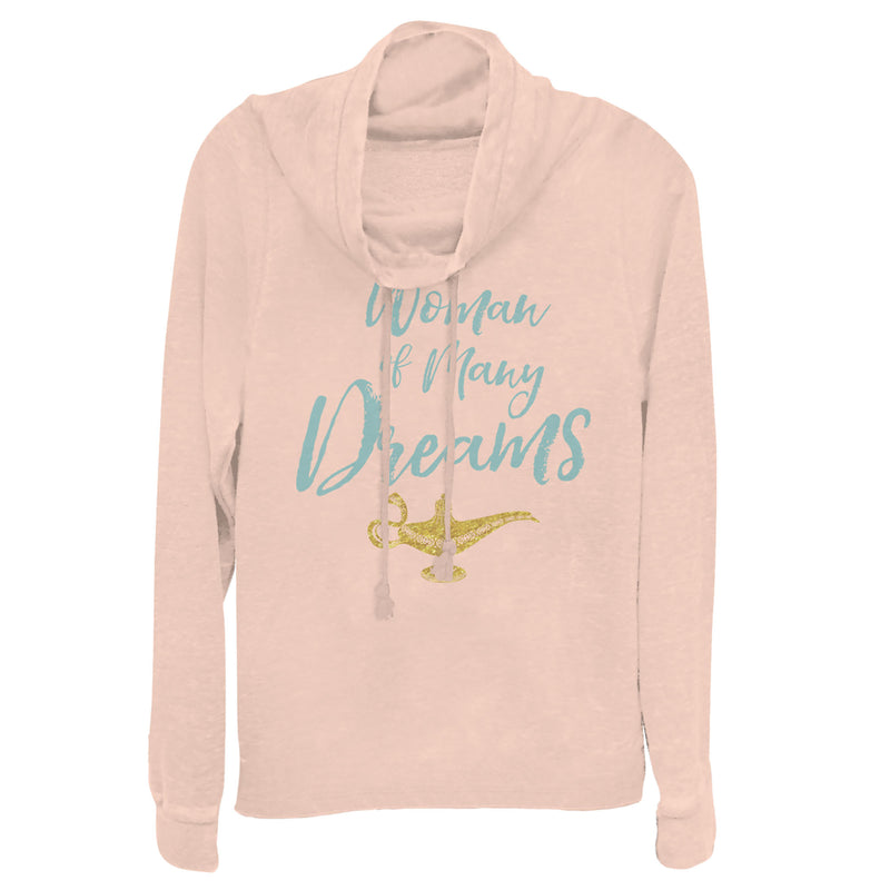 Junior's Aladdin Dream Woman Cowl Neck Sweatshirt