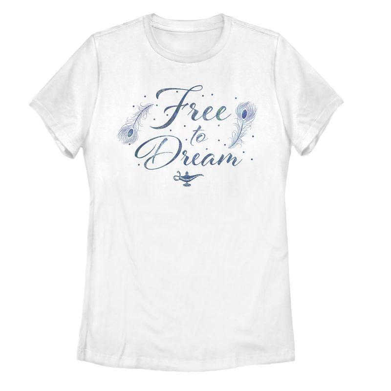 Women's Aladdin Free to Dream Feather T-Shirt