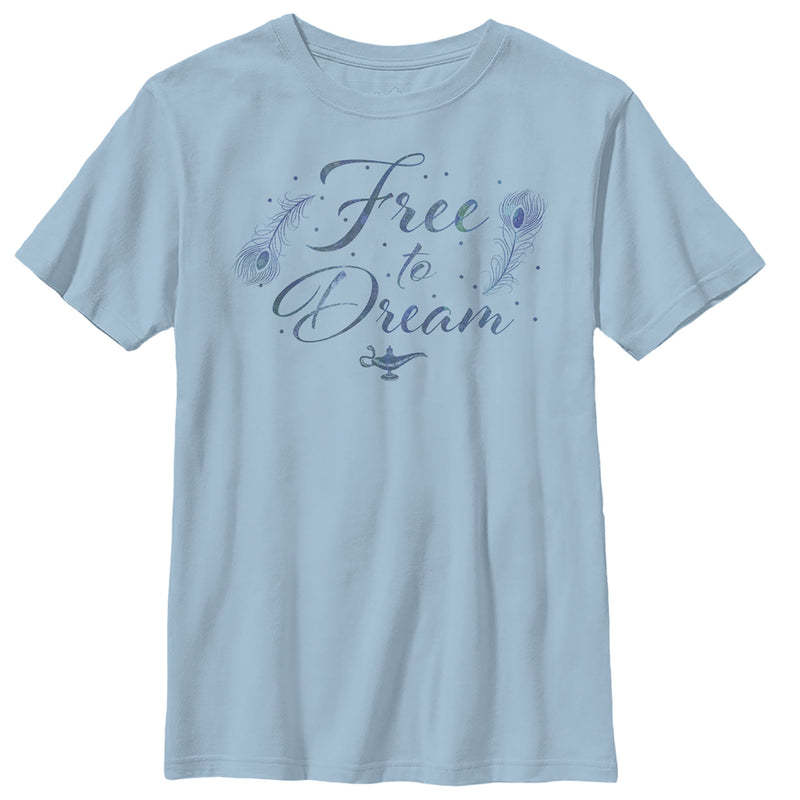 Boy's Aladdin Free to Dream Feather T-Shirt