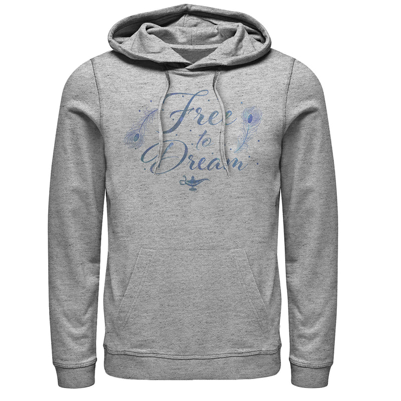 Men's Aladdin Free to Dream Feather Pull Over Hoodie