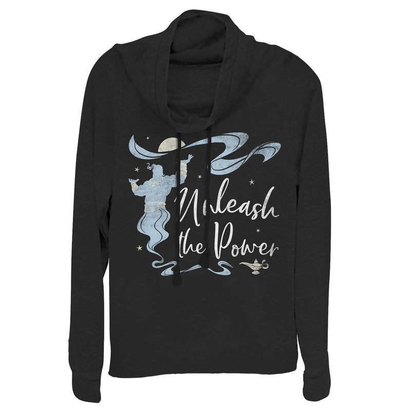 Junior's Aladdin Unleash the Genie Cowl Neck Sweatshirt