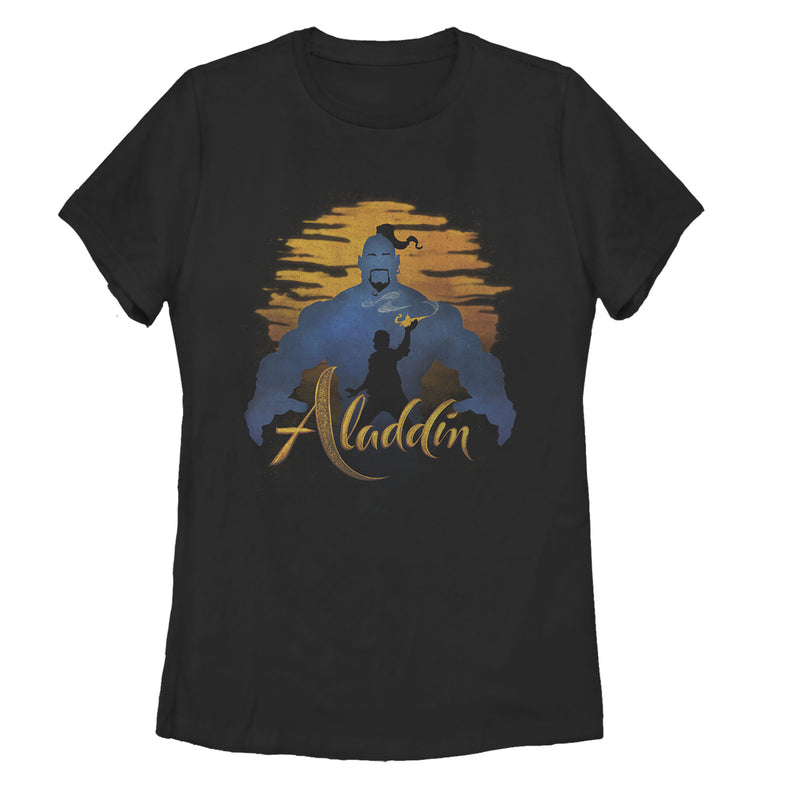 Women's Aladdin Genie Sunset Silhouette T-Shirt