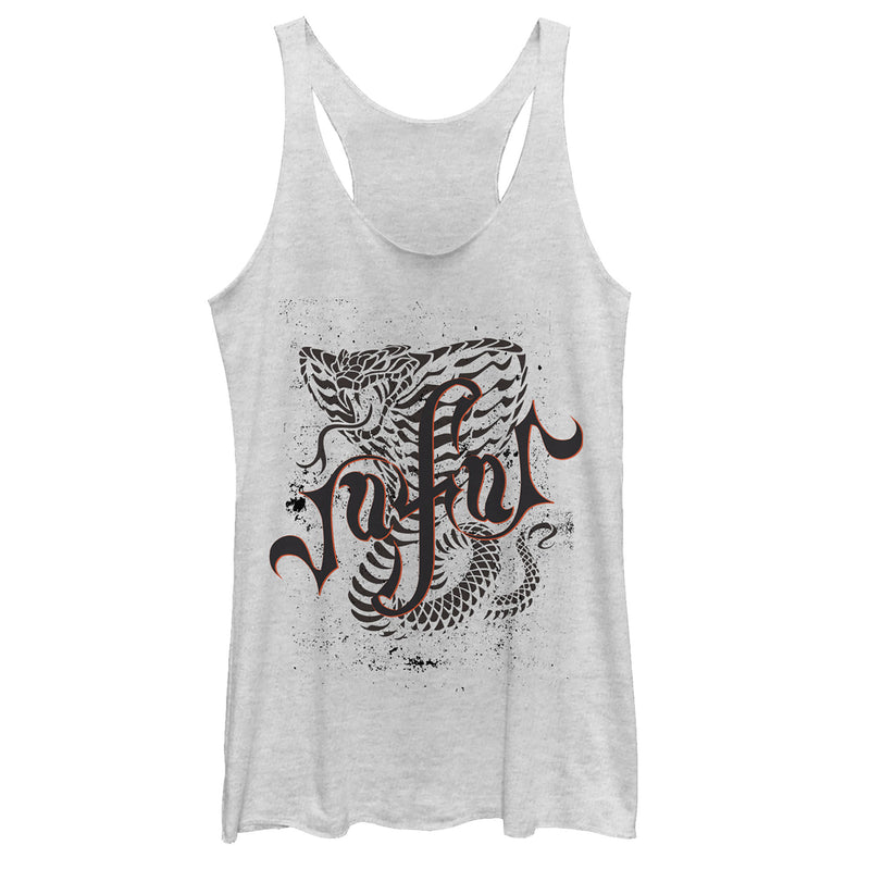 Women's Aladdin Jafar Cobra Scrawl Racerback Tank Top