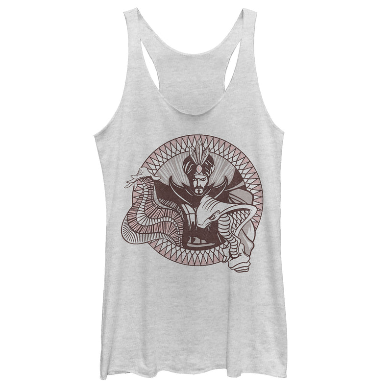 Women's Aladdin Jafar Cobra Circle Racerback Tank Top