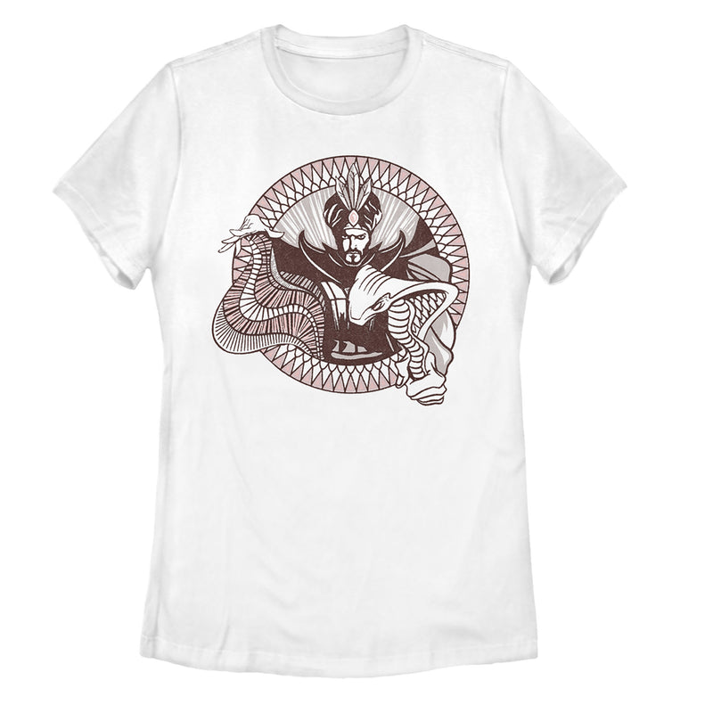 Women's Aladdin Jafar Cobra Circle T-Shirt