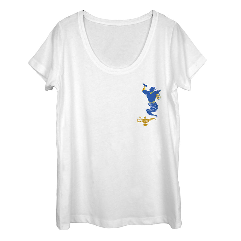 Women's Aladdin Genie Badge Scoop Neck