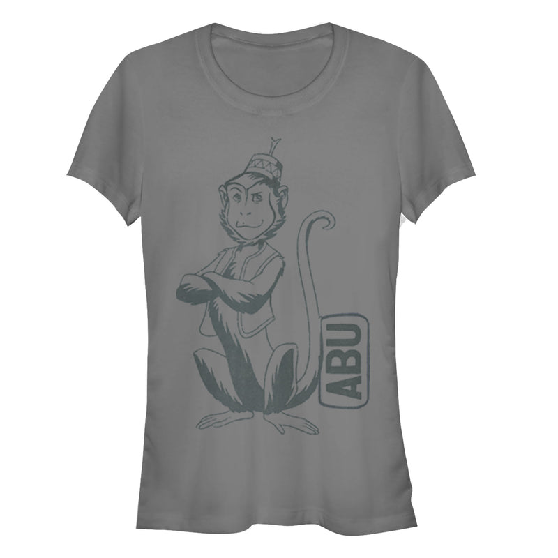 Junior's Aladdin Cartoon Abu Profile T-Shirt