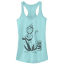 Junior's Aladdin Cartoon Abu Profile Racerback Tank Top