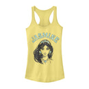 Junior's Aladdin Vintage Jasmine Sketch Racerback Tank Top