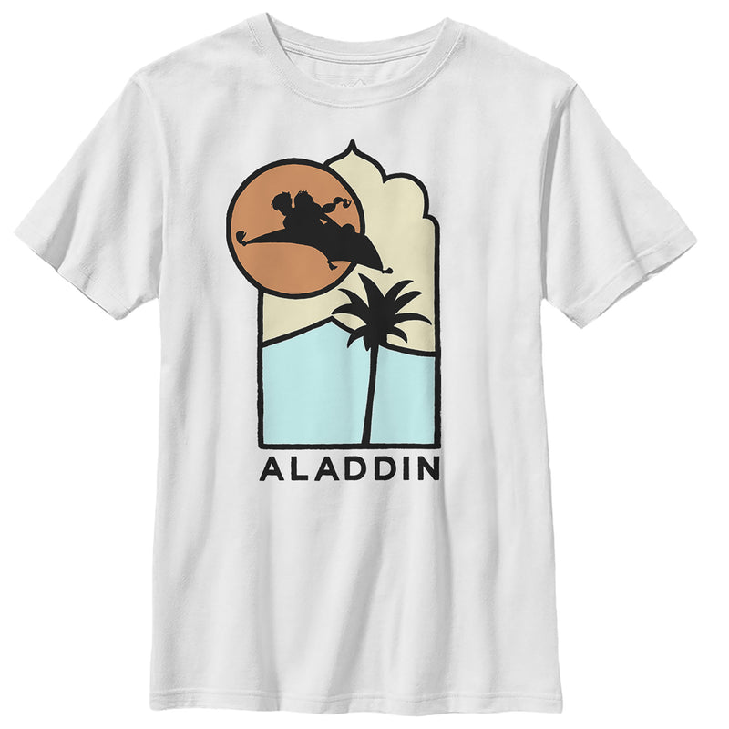 Boy's Aladdin Block Carpet Ride T-Shirt