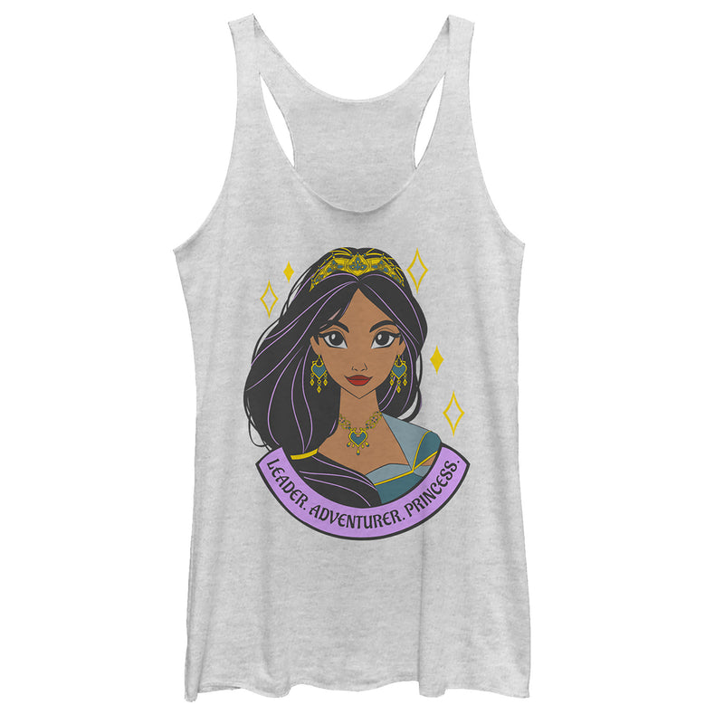 Women's Aladdin Jasmine Leader Portrait Racerback Tank Top