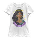 Girl's Aladdin Jasmine Leader Portrait T-Shirt