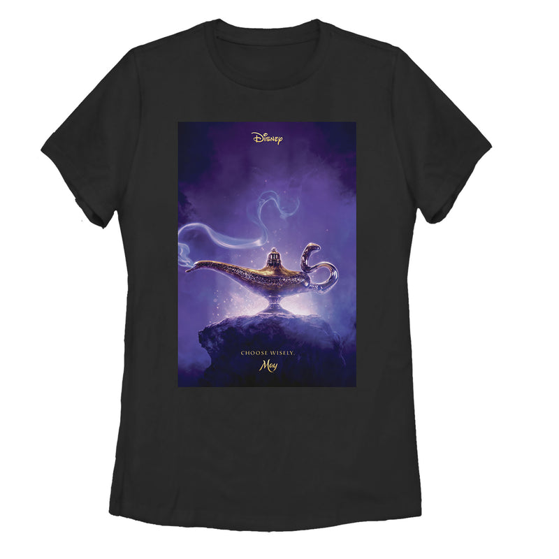 Women's Aladdin Choose Wisely Movie Poster T-Shirt