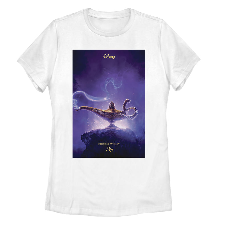 Women's Aladdin Choose Wisely Movie Poster T-Shirt