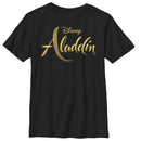 Boy's Aladdin Script Logo T-Shirt