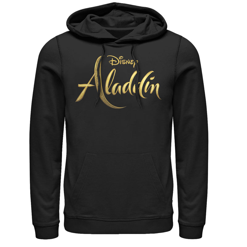 Men's Aladdin Script Logo Pull Over Hoodie