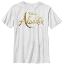 Boy's Aladdin Script Logo T-Shirt