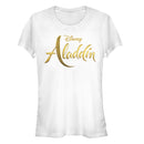 Junior's Aladdin Script Logo T-Shirt