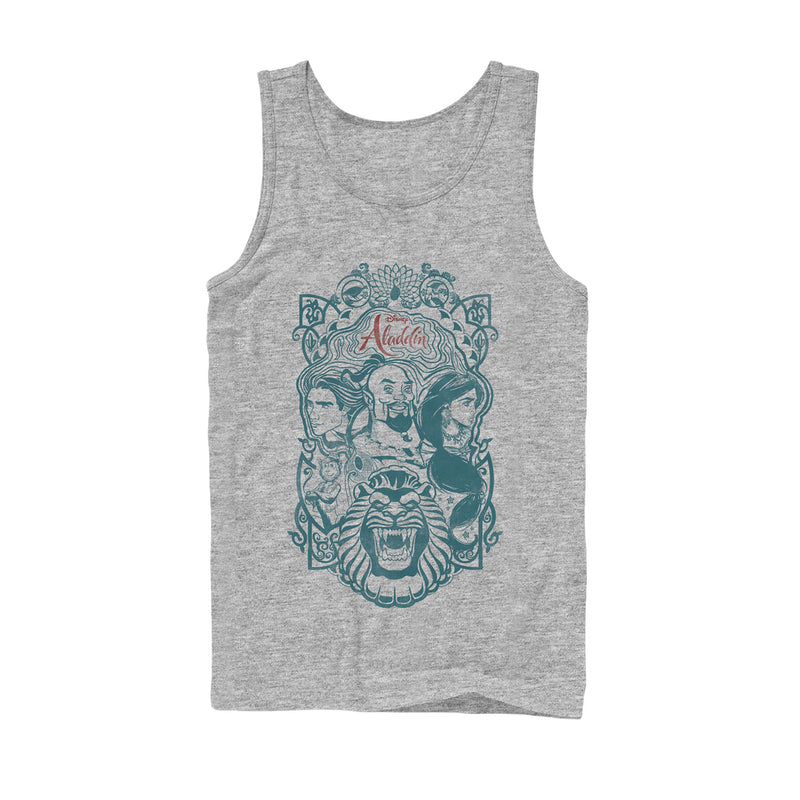 Men's Aladdin Ornate Trio Frame Tank Top