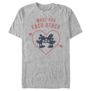 Men's Mickey & Friends Mickey Mouse Made For Each Other Love T-Shirt