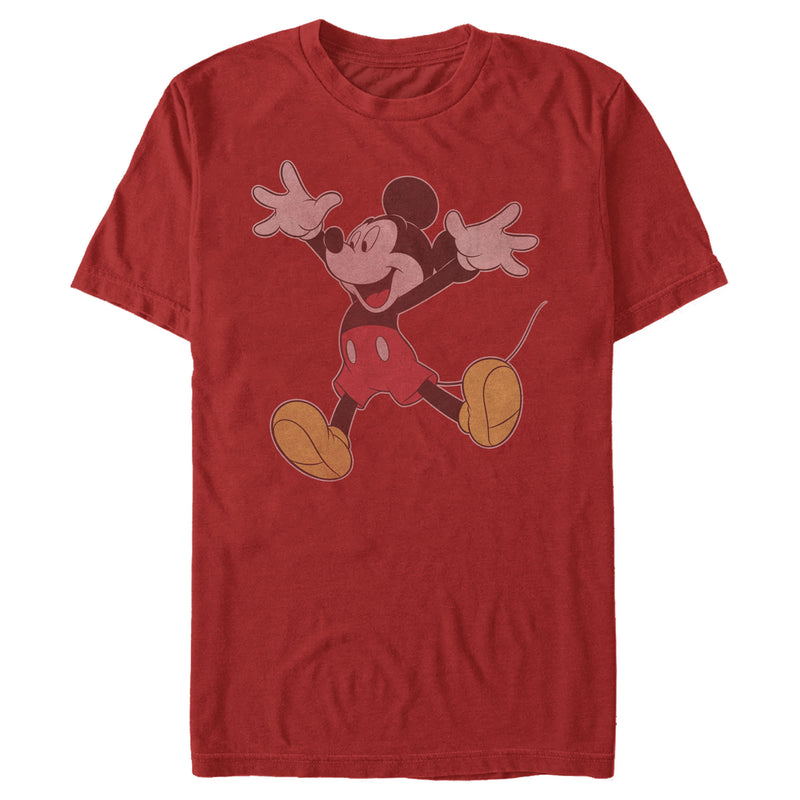 Men's Mickey & Friends Mickey Mouse Happy Jump T-Shirt