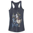 Junior's Frozen Christmas Olaf Season Racerback Tank Top