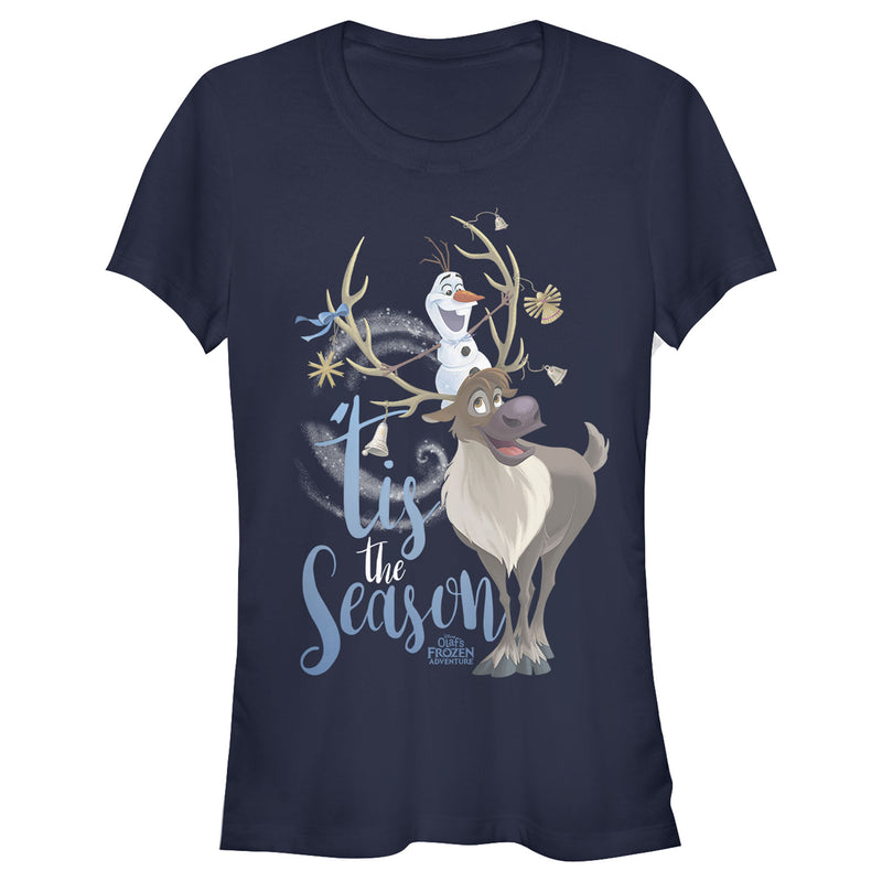 Junior's Frozen Christmas Olaf Season T-Shirt