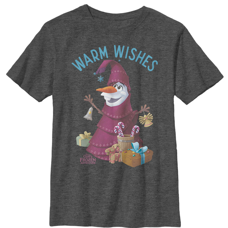 Boy's Frozen Christmas Olaf Wishes T-Shirt