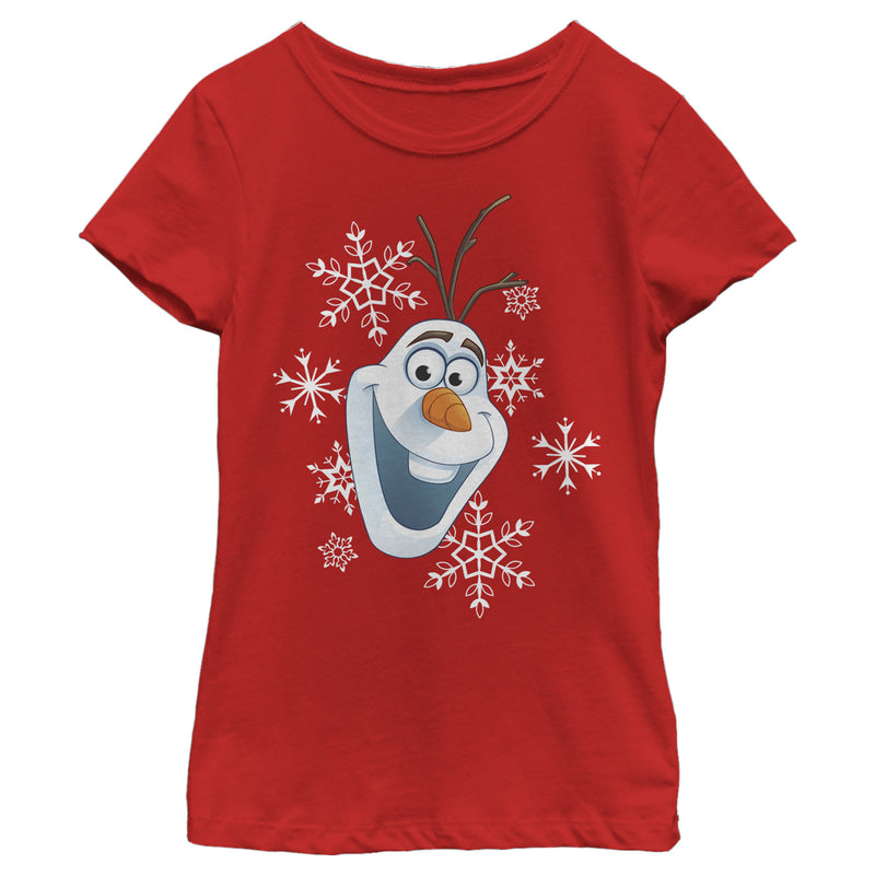 Girl's Frozen Olaf Smile T-Shirt