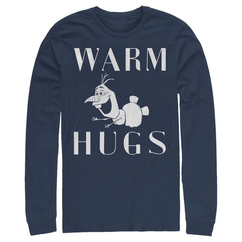 Men's Frozen 2 Olaf Warm Hugs Long Sleeve Shirt