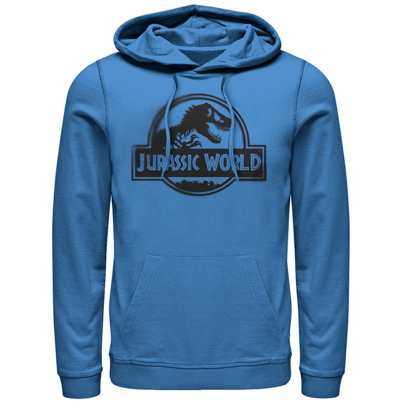 Men's Jurassic World: Fallen Kingdom Spray Paint Print Logo Pull Over Hoodie